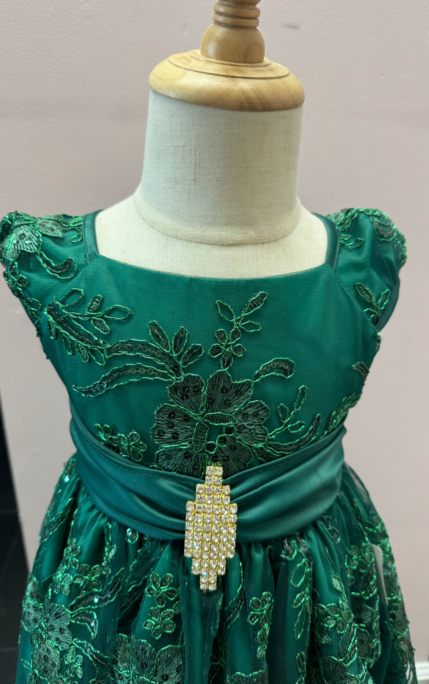 Emerald girls dress