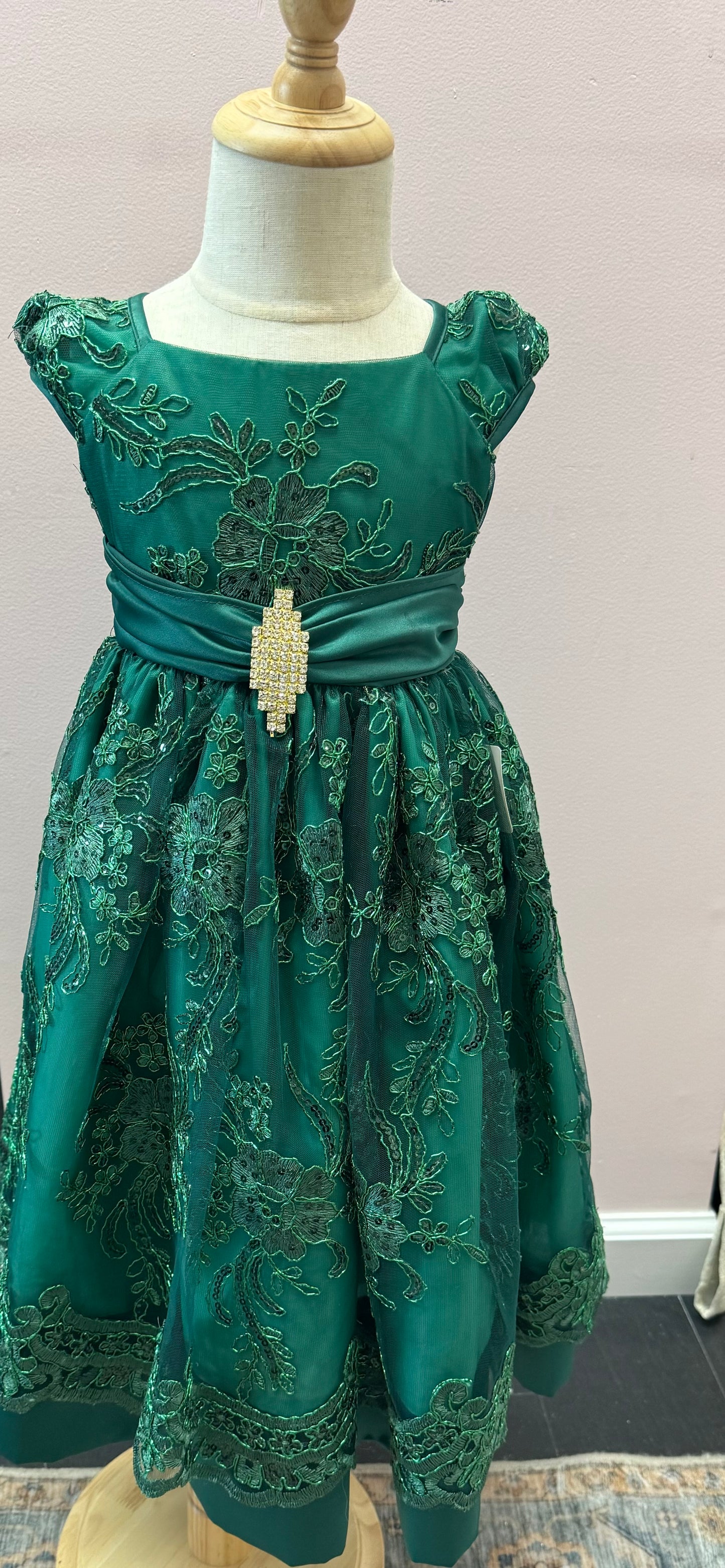 Emerald girls dress