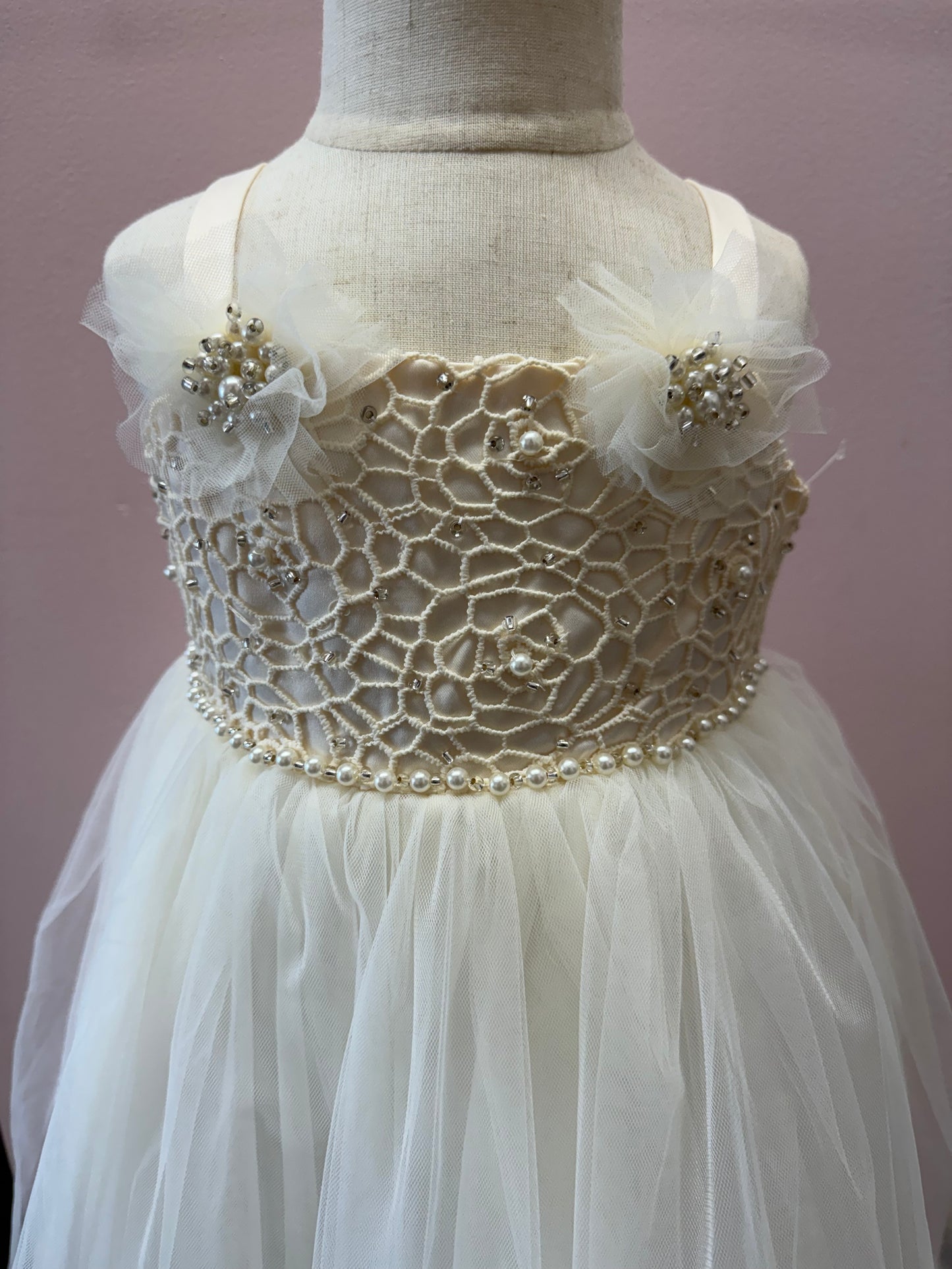 Champagne girls dress