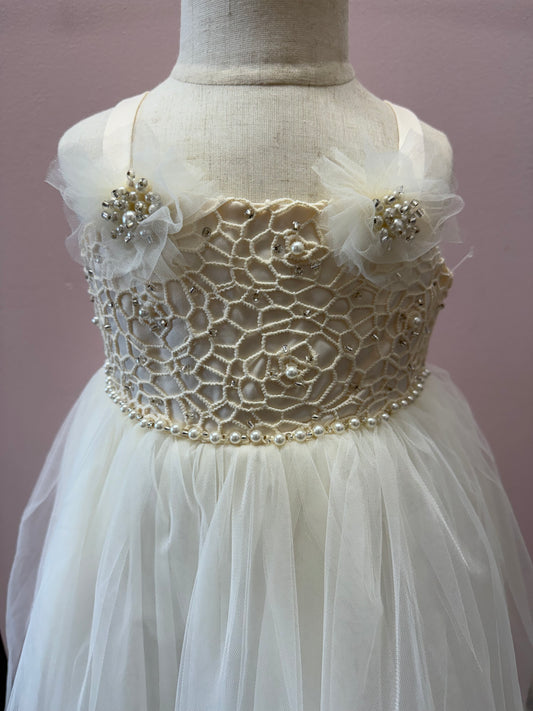 Champagne girls dress