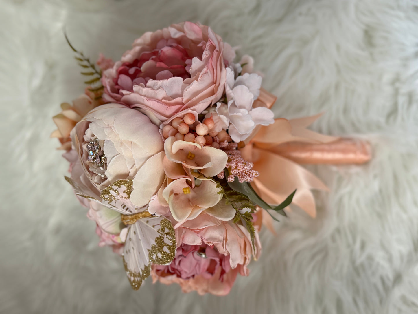 Peony butterfly bouquet