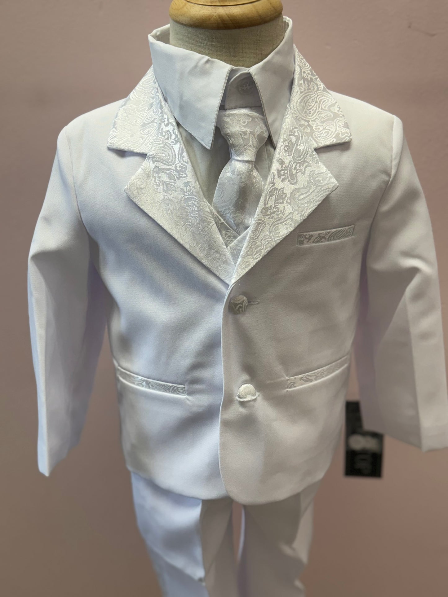 Angel white boys suit 4017