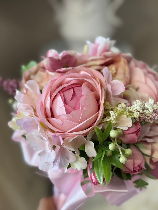 Pink peony bouquet