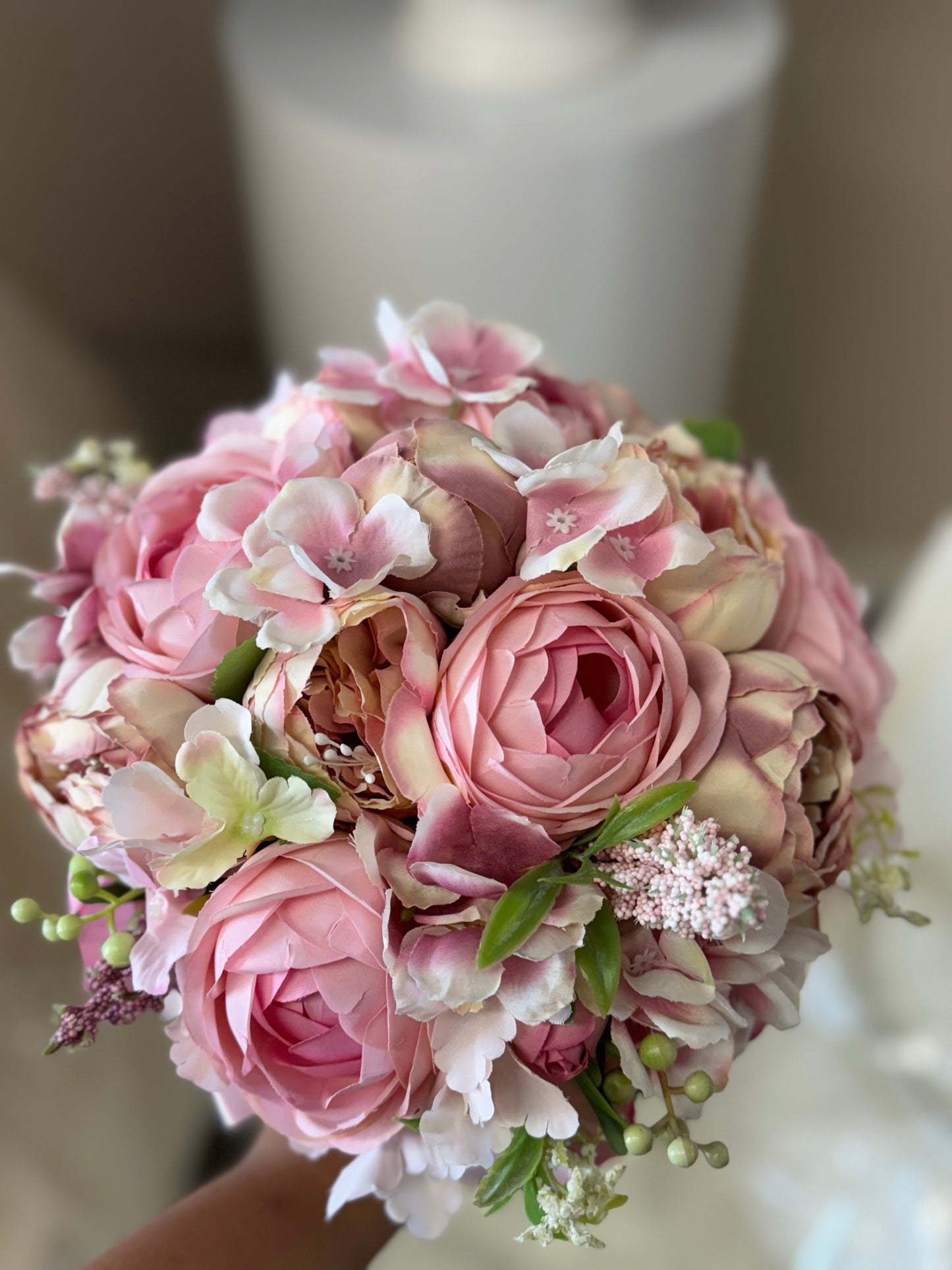 Pink peony bouquet