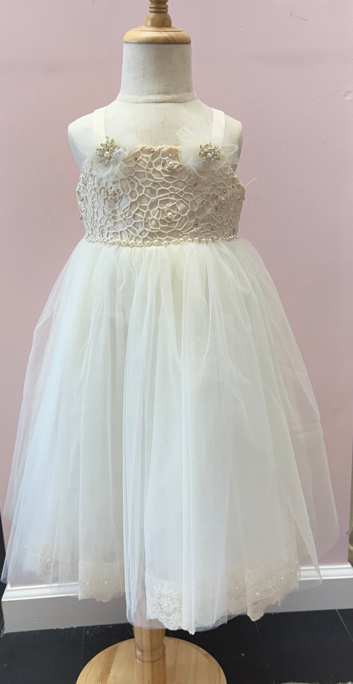 Champagne girls dress