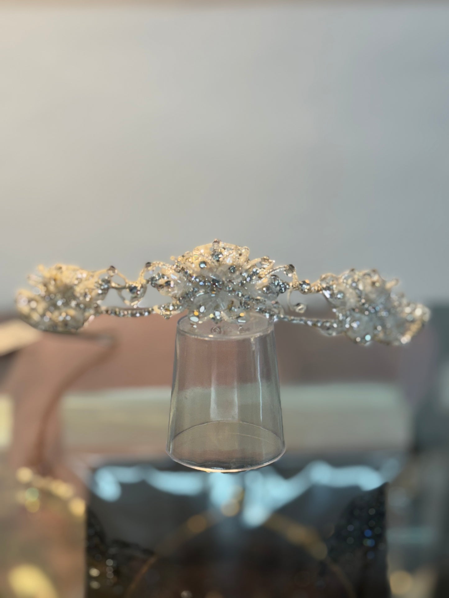 Gia beaded tiara