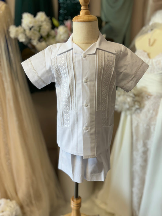 Guayabera boys baptism set