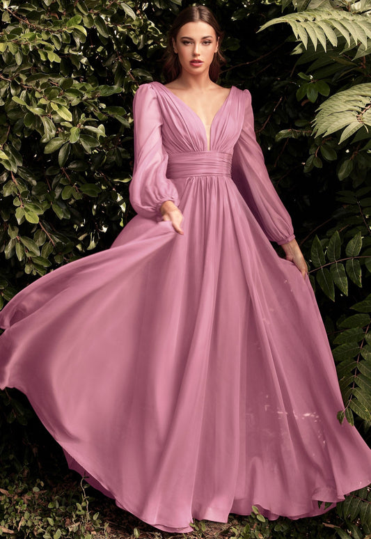 CD0192 Chiffon gown