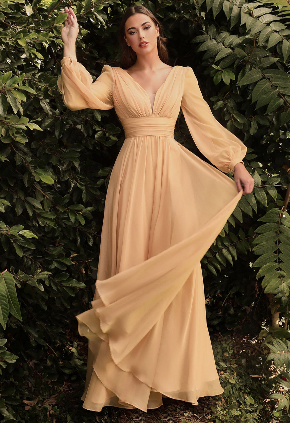 CD0192 Chiffon gown