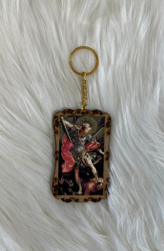 St Michael keychain favors