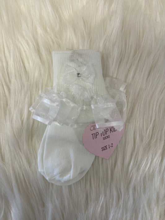 Baptism white ruffle socks